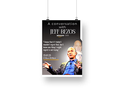 poster for special meeting with jeff Bezos