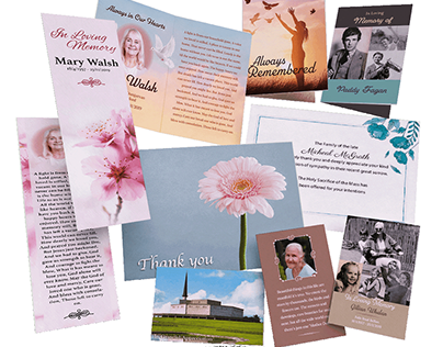 Memorial Cards Require Respectful and Thoughtful