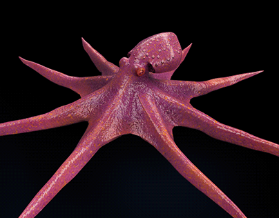 Octopus Sculpted in maya
