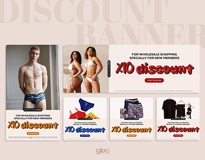 Textıle Discount Banner & Social Media Design