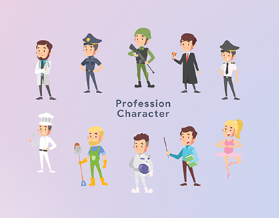 Profession - Occupation Character Illustration