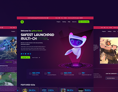 Launchpad website UI/UX Design