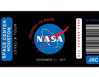 1970's NASA Event Ticket