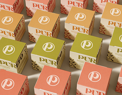 Purefo: skincare packaging, brand identity, logo design