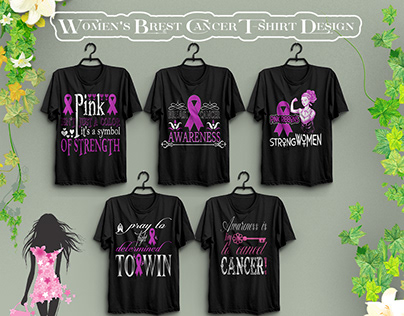 Women's Brest Cancer T-shirt Design