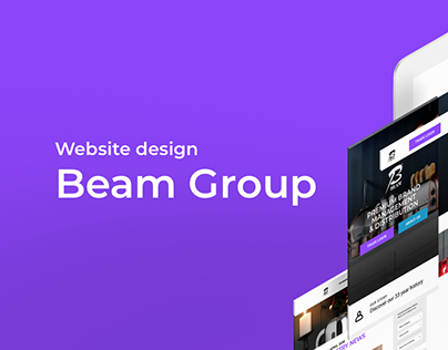 Beam Group website design