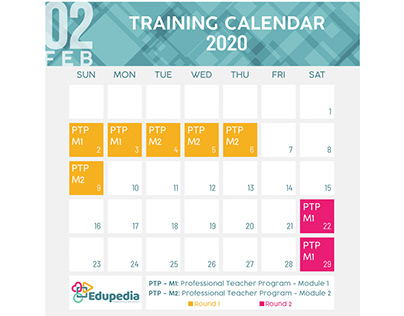 Edupedia Egypt Training Calendar (Feb-March 2020)