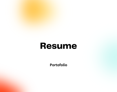 Resume Portofolio - Graphic Designer