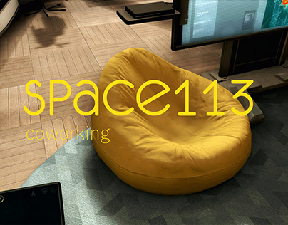 SPACE113 coworking logo and corporate identity