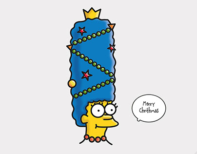 Marge simpson X-mas tree