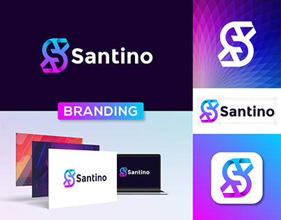 Letter S mark Logo Design, Branding, Santino
