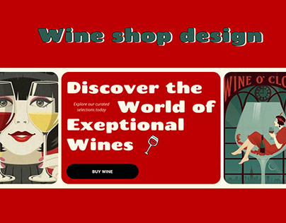 Wine shop design/e-commerce/UI UX