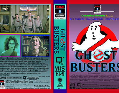 VHS Cover Arts of “Ghostbusters” (1984)