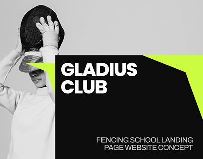 Gladius Club — Fencing School Website Concept