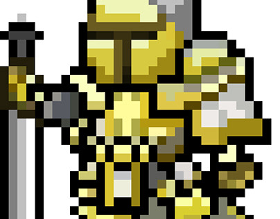 32px Medieval Soldier Pixel Art Character Design