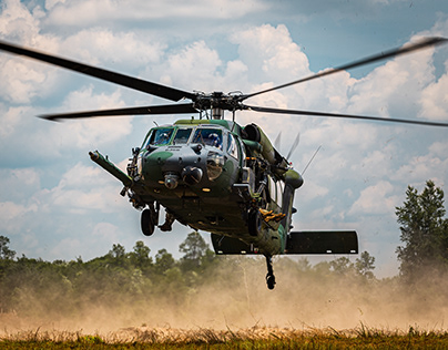 Airmen conduct rescue helicopter Heritage Flight