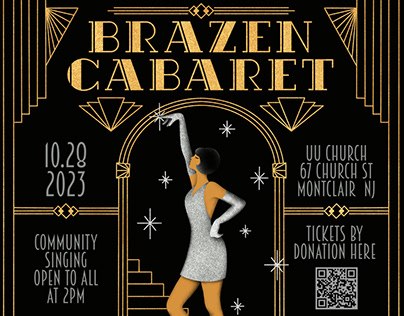 Event poster for Brazen Cabaret