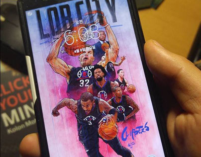 LA CLIPPERS "LOB CITY" Smartphone lock screen wallpaper