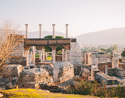 Ruins of St. Jean Church in Efes