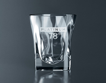 Platinum 78 Vodka CGI glass