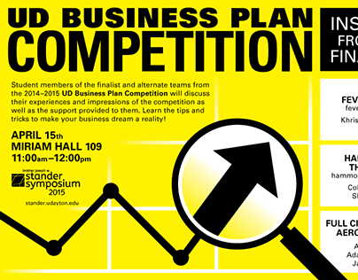 UD Business Plan Competition Advertising