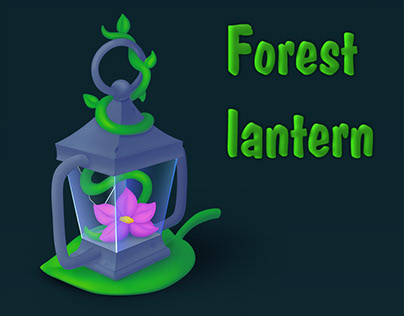 Forest Lantern. Game object.