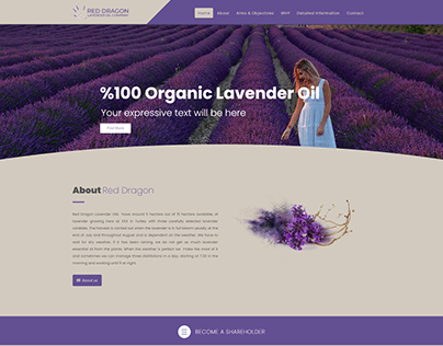 Red Dragon Lavenders Web Tasarım