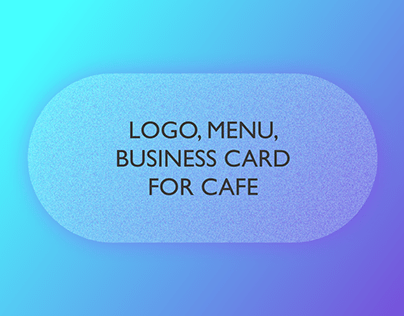 Logo, menu, business card for cafe or restorante
