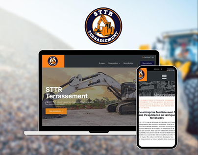 Création de site web pour STTR Terrassement
