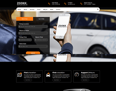 ZOONX – One Page Parallax