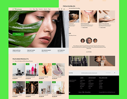 Project thumbnail - VIVINNE COSMETIC PAGE WEB DESIGN