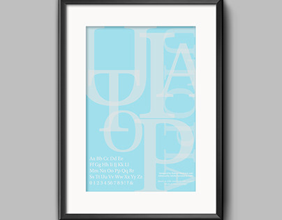 UTOPIA FONT FACE poster