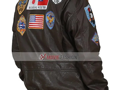 Top Gun Tom Cruise Flight Jacket with Patches