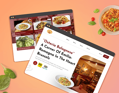 Project thumbnail - Osteria Bologese Restaurant Home Page