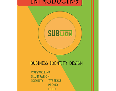 Sublign company brochure - business identity design