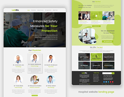 Medical Website Landing Page Design