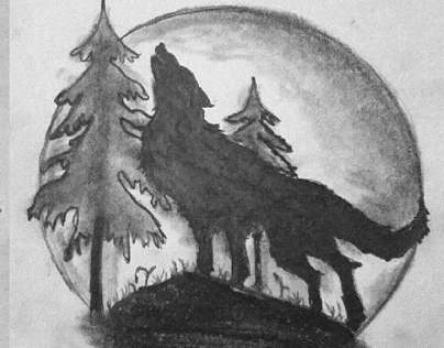 Wolves & Moon