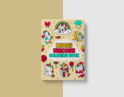 Kawaii Unicorn Coloring Book For Kids