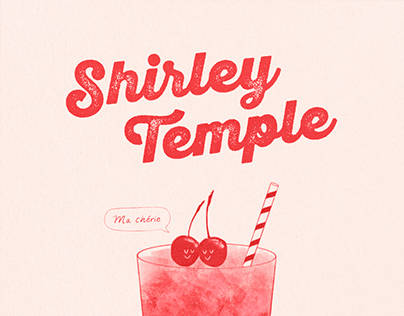 Shirley Temple Drink Poster Design