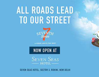 Seven Seas hotel Hoarding Design