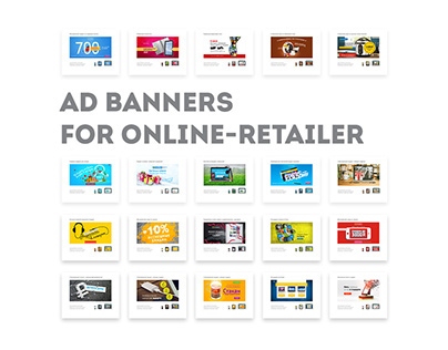 Ad banners for online retailer Sotmarket.ru