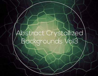 Abstract Crystallized Backgrounds Vol3