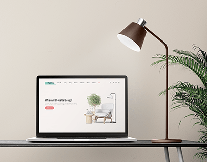 Furniture Web Shop Landing Page UI