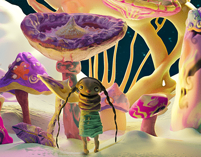 The magical mushroom forest