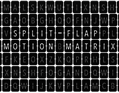Split-Flap Motion Matrix | Creative Code