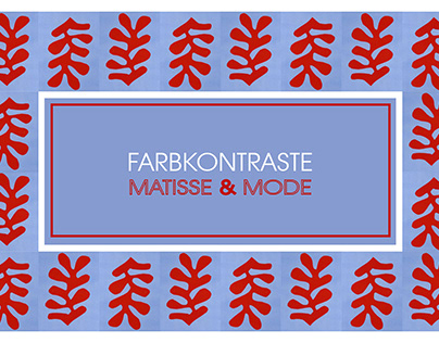 Booklet Project "Farbkontraste. Matisse und Mode"