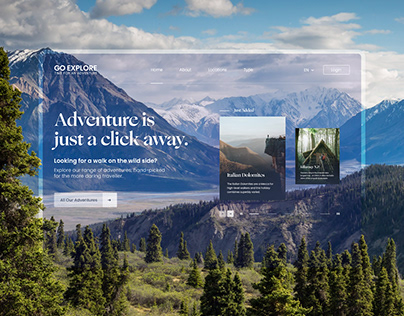 Go Explore - Adventure Holidays Landing Page