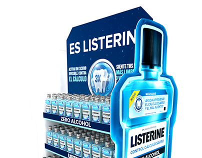 Kit de exhibición lanzamiento Listerine tratar control