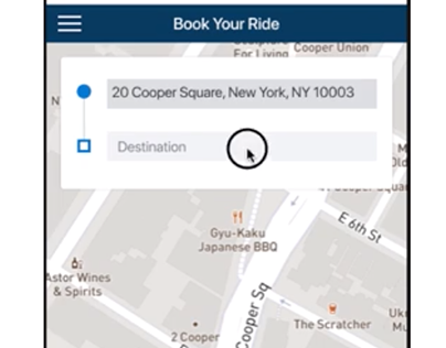 Uber/Lyft Search from Event App