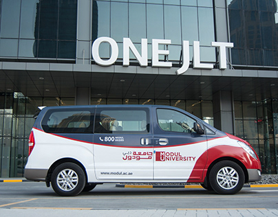 MODUL University Dubai Van Branding